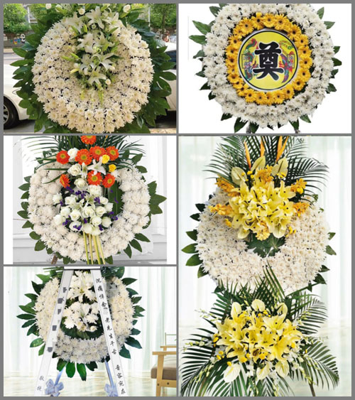 河南南阳新野县城郊乡官碾村花圈速递